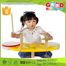 Melhor brinquedo de instrumento de música de madeira sólida artesanal para crianças